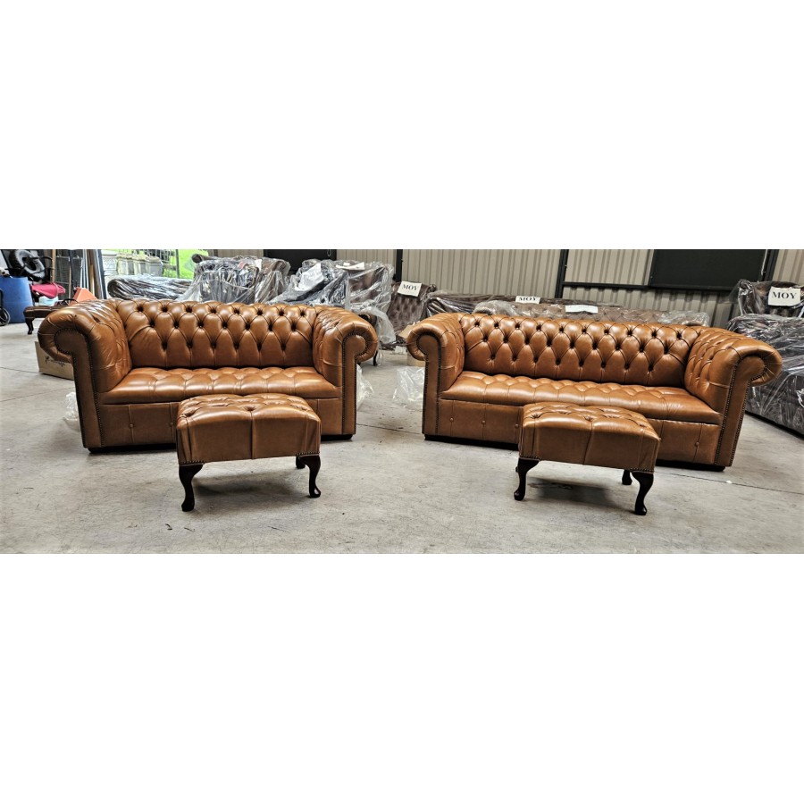Chesterfield Bruciatto with Buttons